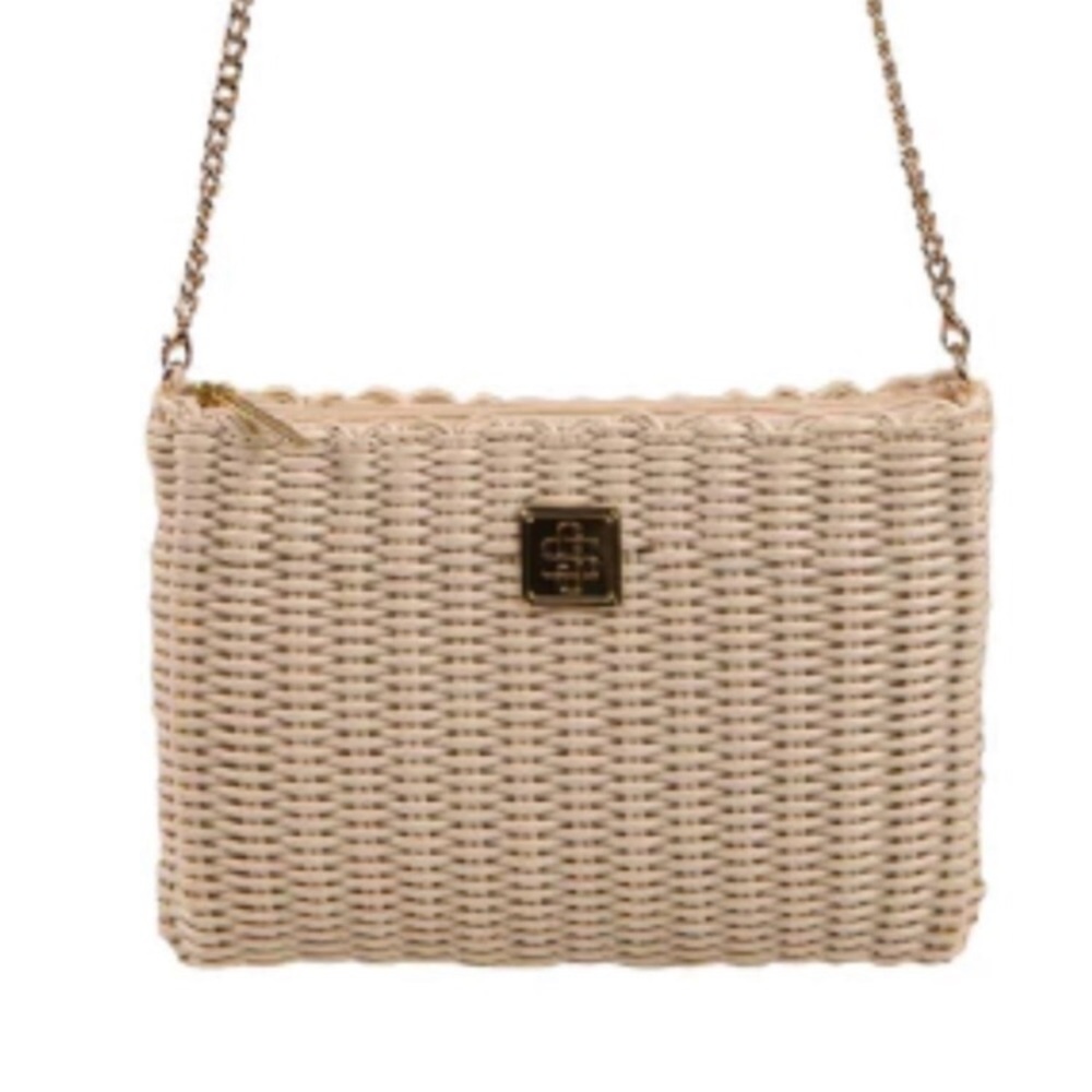 Simply Southern Cream Woven Bag
